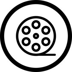 reel icon vector