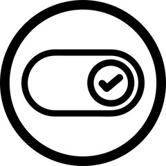 toggle switch icon vector