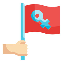 feminism flat icon