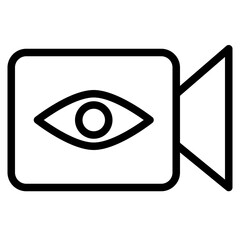 Live video outline style icon