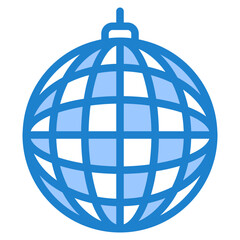 Disco ball blue style icon