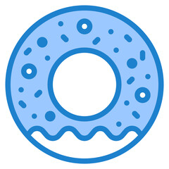 Donut blue style icon