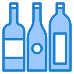 Wines blue style icon