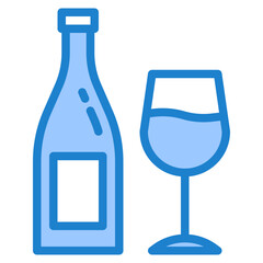 Wine blue style icon