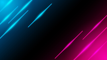 Fototapeta na wymiar abstract background with diagonal stripes pattern with neon light