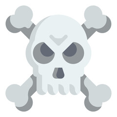 skull flat icon