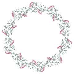 wreath with leaves and branches