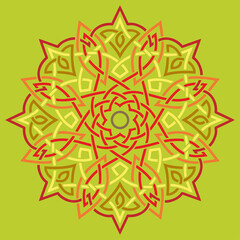 Mandala pattern color Stencil doodles sketch good mood Good for creative and greeting cards, posters, flyers, banners and covers - 440921490