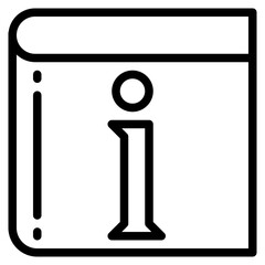 manual outline style icon