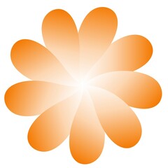 Background of summer in orange, curve 070