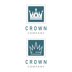 Crown Logo Template vector icon illustration design