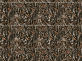 Real Tree Camouflage Pattern Vector - obrazy, fototapety, plakaty