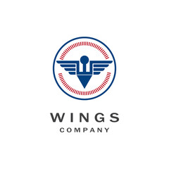Wing Logo Template vector icon design