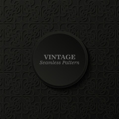 dark ethnic seamless pattern template