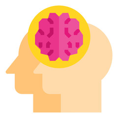 Brain flat icon