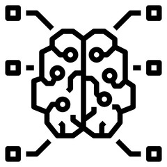 Brain outline icon