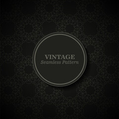 dark mandala seamless pattern template