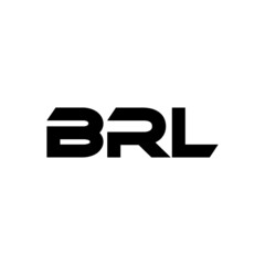 BRL letter logo design with white background in illustrator, vector logo modern alphabet font overlap style. calligraphy designs for logo, Poster, Invitation, etc.