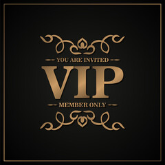 Elegant VIP ornament background