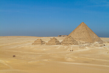 Fototapeta na wymiar The Pyramids and Sphinx of Giza in Egypt