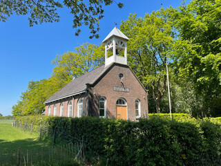Obraz premium Church in De Hoeve in Friesland