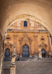 San Pietro Cathedral in Modica, Ragusa, Sicily, Italy, Europe, World Heritage Site