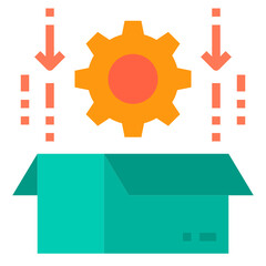 Package flat icon
