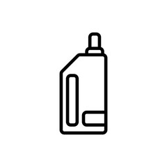 Detergent Bottle Soap Outline Icon, Logo, and illustration