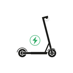 Scooter icon. Green energy. Vector graphics