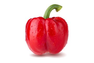 Red Bell Pepper isolated on a white background