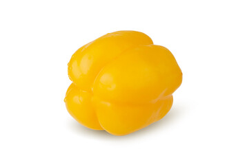 Yellow Bell Pepper isolated on a white background