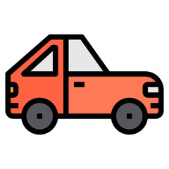 Car filled outline icon