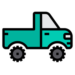 Jeep filled outline icon