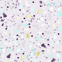 Terrazzo Texture Vector. Flooring Seamless Pattern