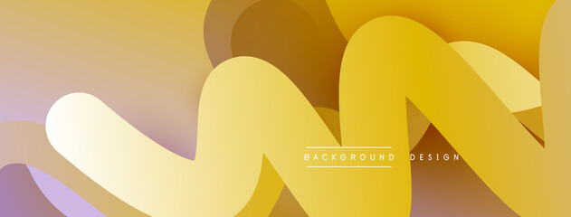 Abstract overlapping lines and circles geometric background with gradient colors