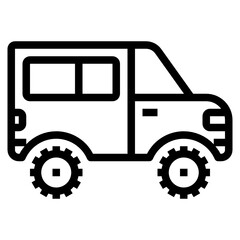 Jeep outline icon