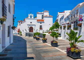 Mijas village in Andalusia with white houses, Spain