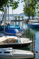 Boote im Mantelhafen Überlingen am Bodensee