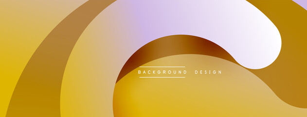 Abstract overlapping lines and circles geometric background with gradient colors