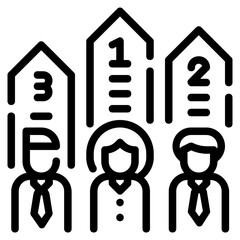 competition line icon