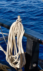 Pulleys and ropes of sailing