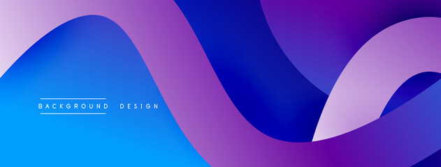 Abstract overlapping lines and circles geometric background with gradient colors