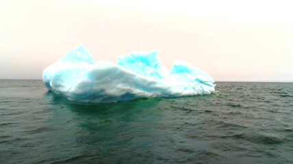 Majestic iceberg in the canadian ocean