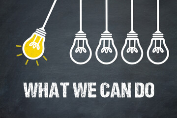 What we can do