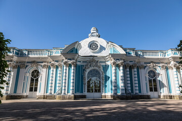 The Grotto pavilion in the Catherine Park in Tsarskoye Selo. Saint Petersburg, Pushkin, Russia