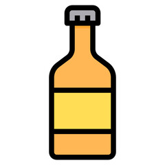 Beer filled outline icon