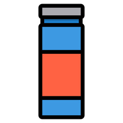 Bottle filled outline icon