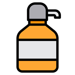 Soap filled outline icon