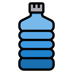 Water filled outline icon