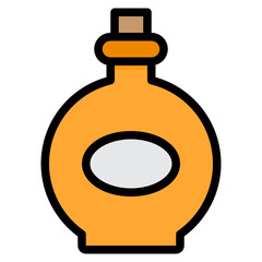 Whiskey filled outline icon